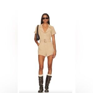 Show Me Your MuMu Tan Romper